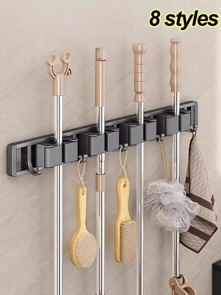 Workshop Tools On Wall - Pemegang alat pel dan sapu, rak