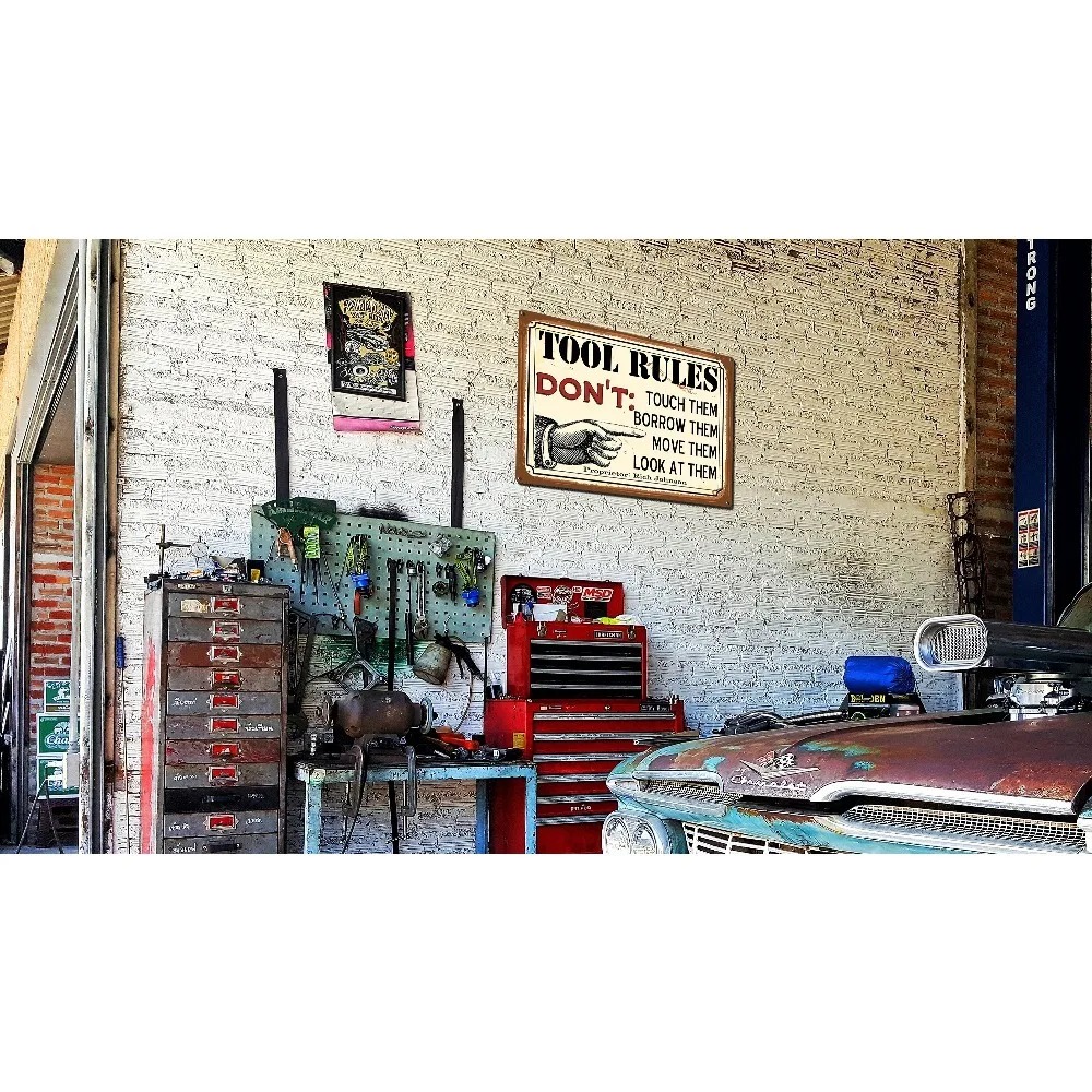CIFbuy Plakat Logam 2D Datar y - Workshop Tools With Name ulasan dan harga