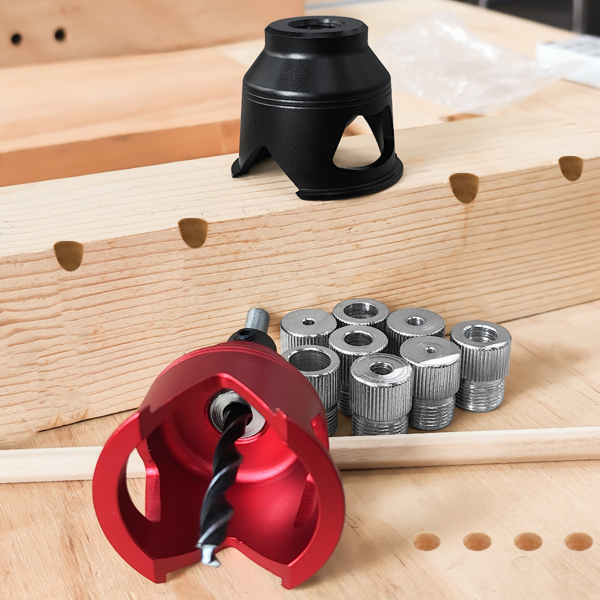 Kit Jig Doweling Panduan Bor V - Dowel Jig Kit ulasan dan harga