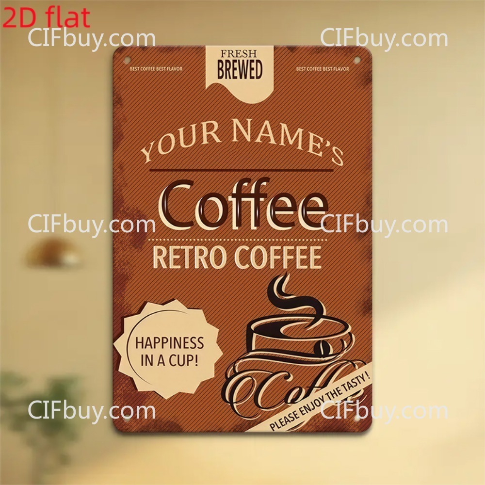 Papan Nama Logam Vintage 2D Da - Workshop Tools With Name ulasan dan harga